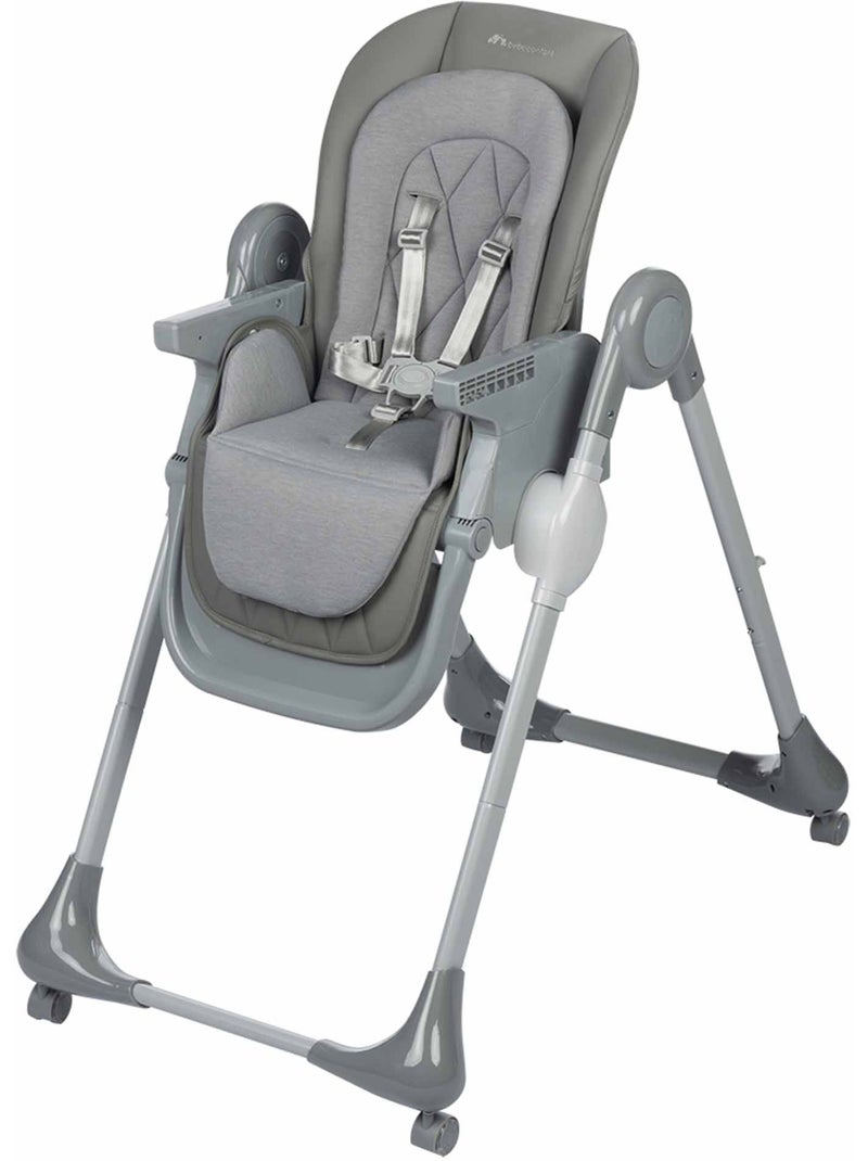 BEBECONFORT OLEA Chaise haute bébé, évolutive, multi-positions Gris Gris - Kiabi