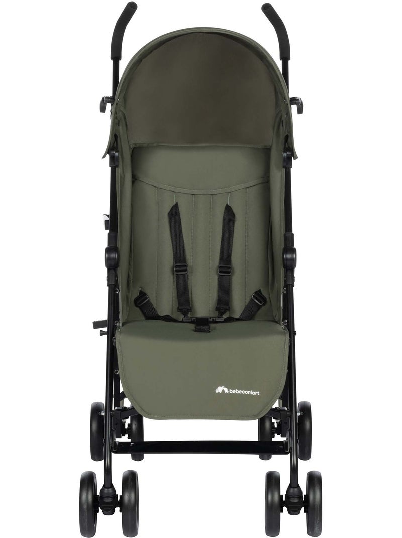 Bebeconfort poussette canne multipositions ultra compacte rainbow, 4 roues, mineral green Vert foncé - Kiabi