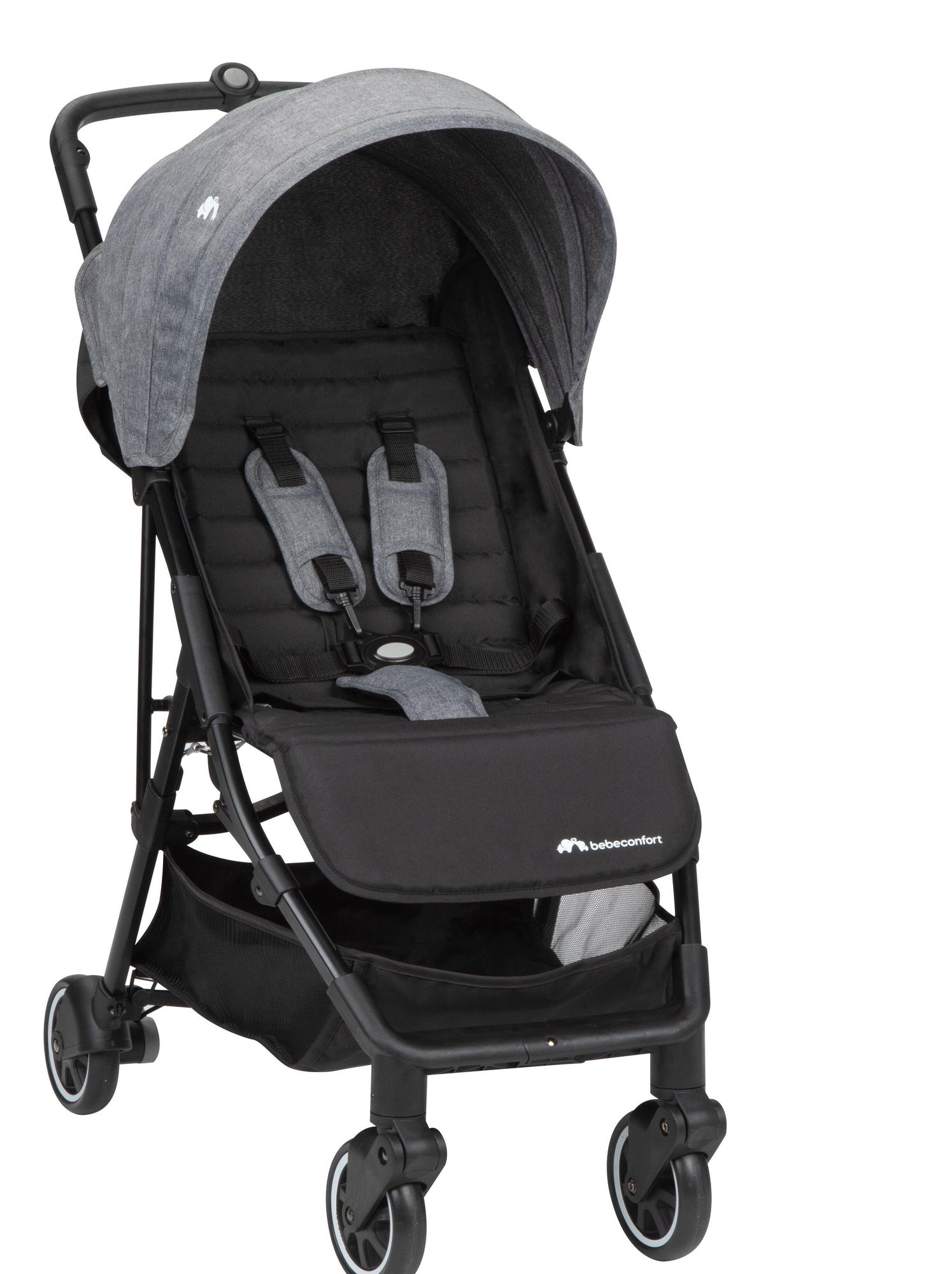 BEBECONFORT Poussette canne ultra compacte TEENY 3D de 0 a 4 ans environ 22kg Black Chic Noir Gris Kiabi nu