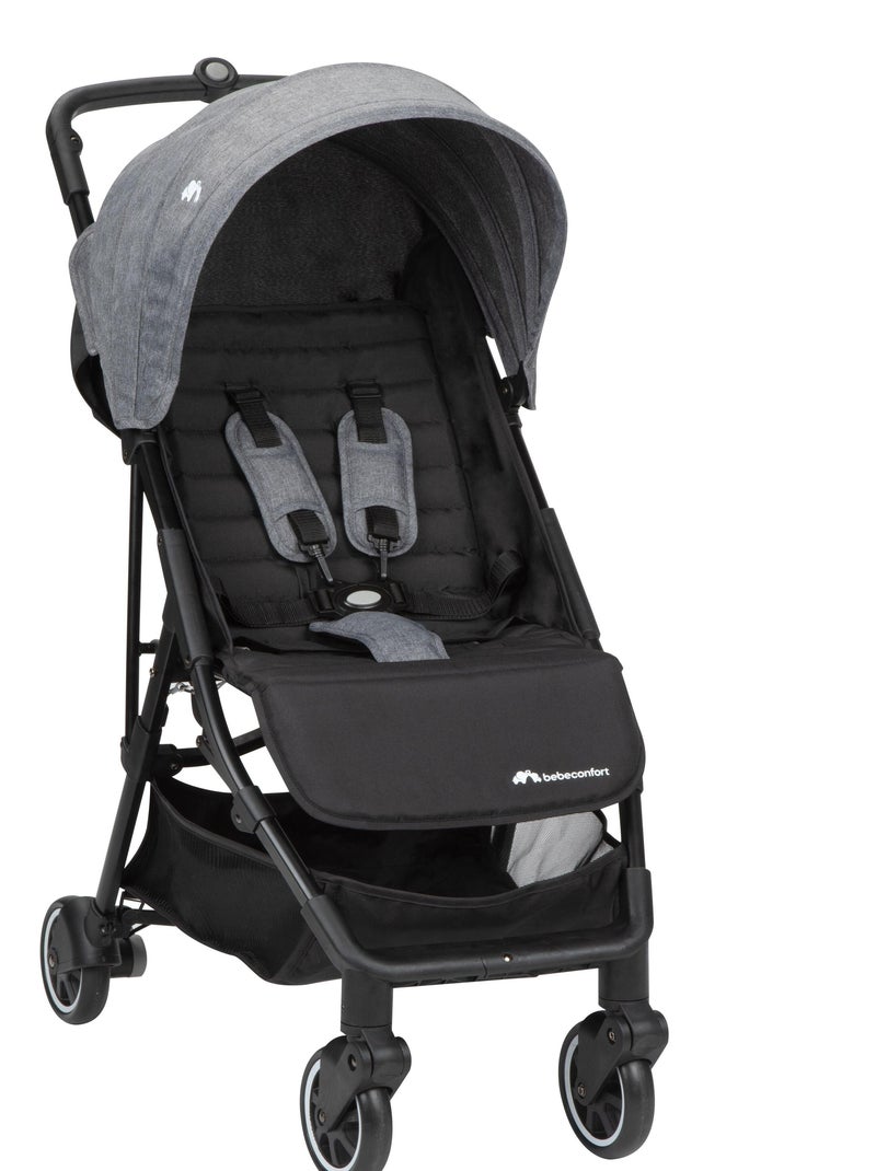 BEBECONFORT Poussette canne ultra compacte TEENY 3D, de 0 à 4 ans environ (22kg) Black Chic Noir Gris - Kiabi