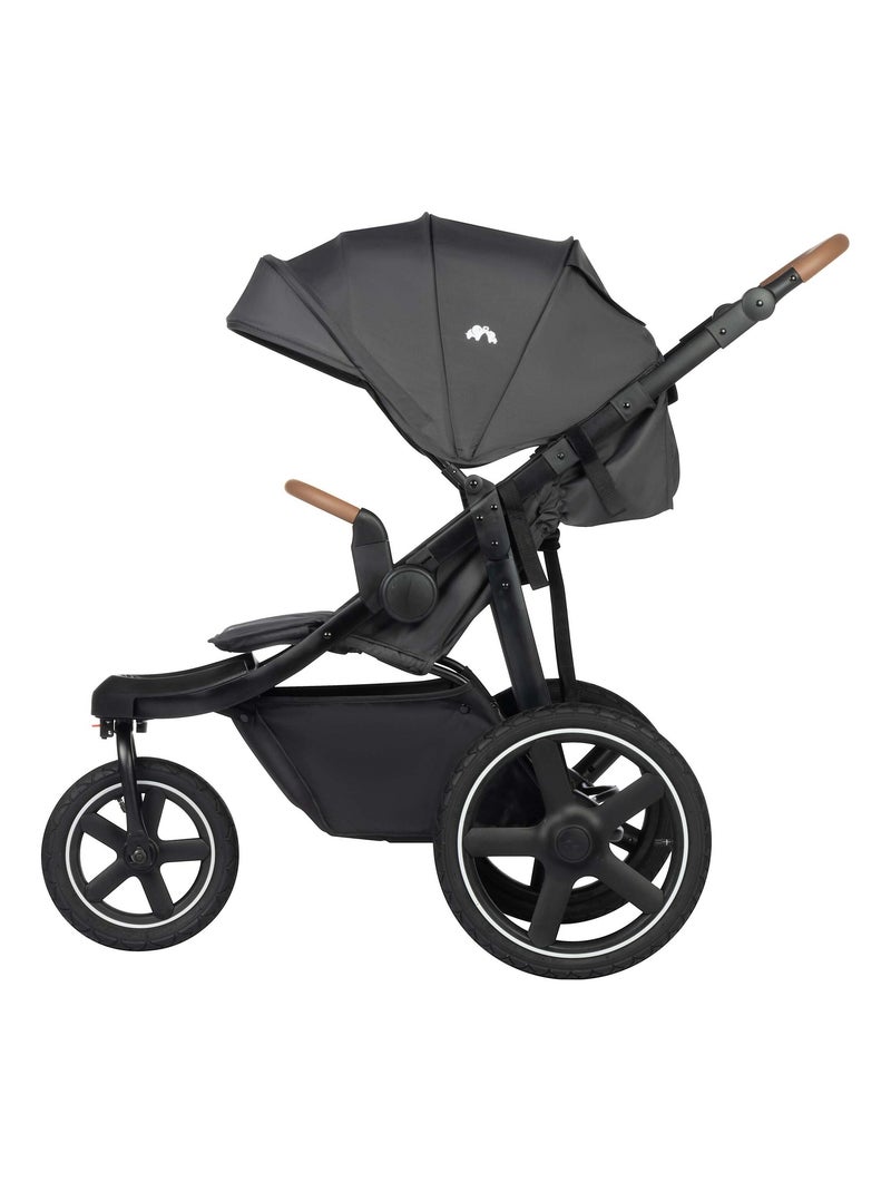 BEBECONFORT Poussette CLOUDY 3 roues, Tout-terrain, de 0 à 4 ans (0 à 22kg) Gris foncé - Kiabi