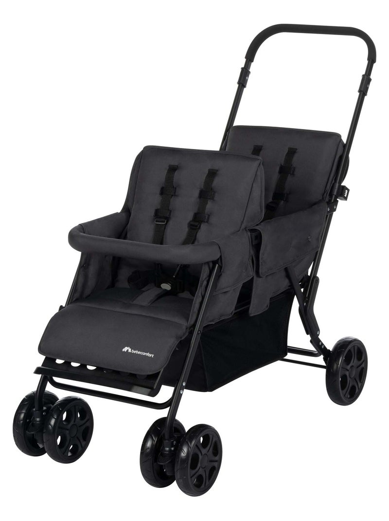 BEBECONFORT Poussette double Teamy, pour enfants d'âges rapprochés Gris - Kiabi