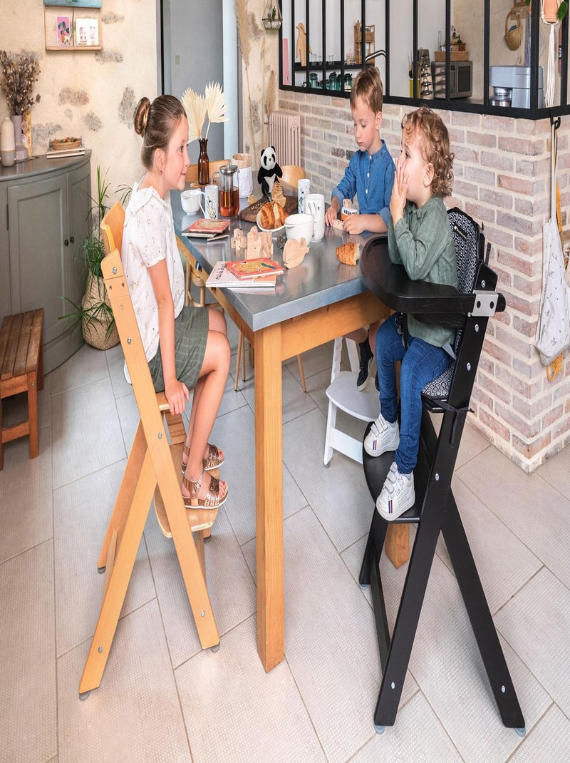 BEBECONFORT Timba basic Chaise haute bébé, Chaise bois, De 6 mois à 10 ans (30kg), Blanc Blanc - Kiabi