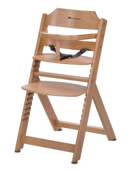 BEBECONFORT Timba basic Chaise haute bébé, Chaise bois, De 6 mois à 10 ans (30kg), Natural wood - Kiabi