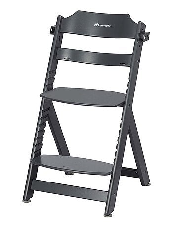 BEBE CONFORT Timba Chaise haute bébé, Chaise bois, De 6 mois à 10 ans (30kg), Warm Grey