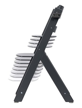 BEBE CONFORT Timba Chaise haute bébé, Chaise bois, De 6 mois à 10 ans (30kg), Warm Grey