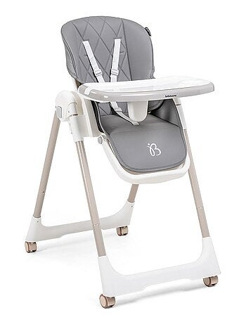 Bebelissimo - Chaise haute évolutive bébé - Pliable - Compacte - Réglable hauteur - De 6 mois à 3 an