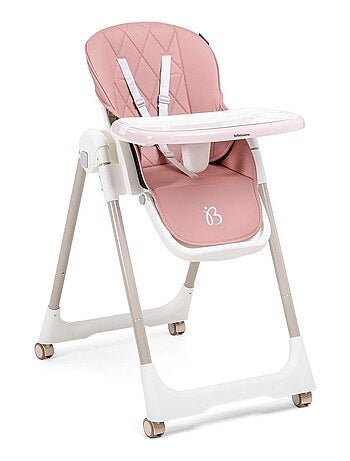 Bebelissimo - Chaise haute évolutive bébé - Pliable - Compacte - Réglable hauteur - De 6 mois à 3 an