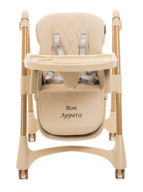 Bebelissimo - Chaise haute évolutive bébé - Pliable - Réglable hauteur - Bon Appetit - Kiabi