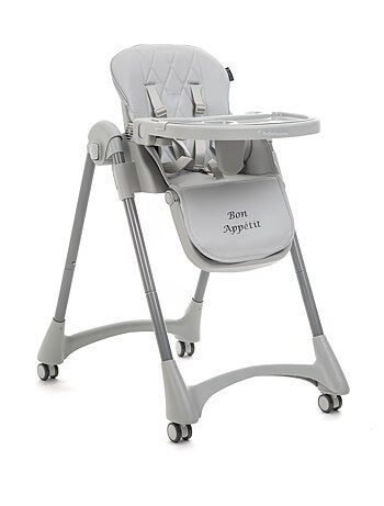 Bebelissimo - Chaise haute évolutive bébé - Pliable - Réglable hauteur - Bon Appetit