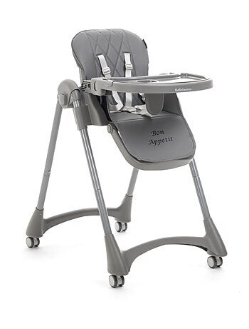 Bebelissimo - Chaise haute évolutive bébé - Pliable - Réglable hauteur - Bon Appetit