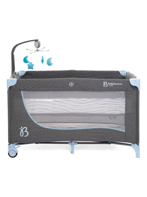 BEBELISSIMO - Lit parapluie bébé - berceau bébé - Nuit - lit pliant - 2 niveaux - Kiabi BEBELISSIMO - Lit parapluie bébé - berceau bébé - Nuit - lit pliant - 2 niveaux - Kiabi