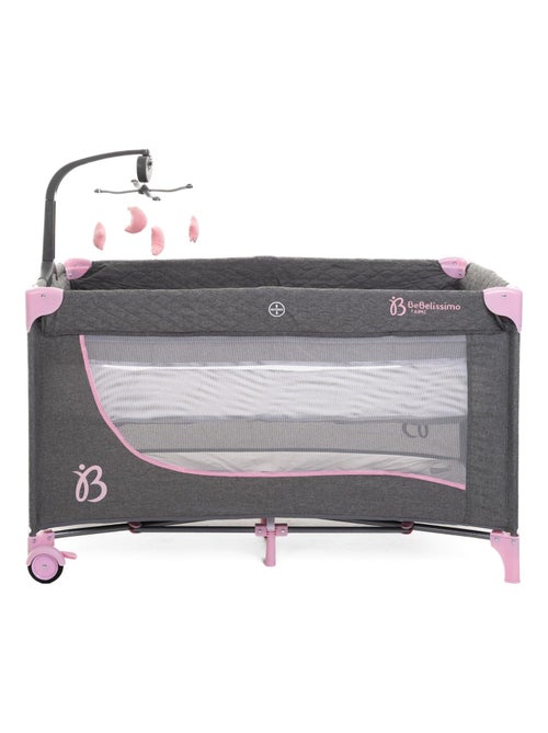 BEBELISSIMO - Lit parapluie bébé - berceau bébé - Nuit - lit pliant - 2 niveaux - Kiabi BEBELISSIMO - Lit parapluie bébé - berceau bébé - Nuit - lit pliant - 2 niveaux - Kiabi