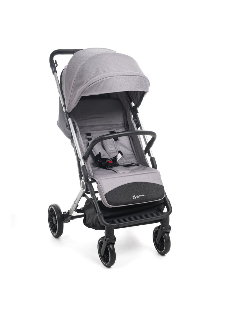 Bebelissimo - Poussette Bébé Canne Ultra Compacte - Guidon Valise – Lioni - gris Gris - Kiabi