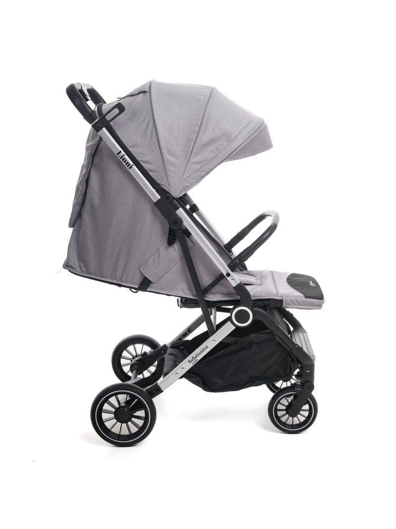 Bebelissimo - Poussette Bébé Canne Ultra Compacte - Guidon Valise – Lioni - gris Gris - Kiabi