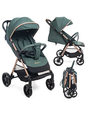Bebelissimo - poussette bébé canne ultra compacte - noix