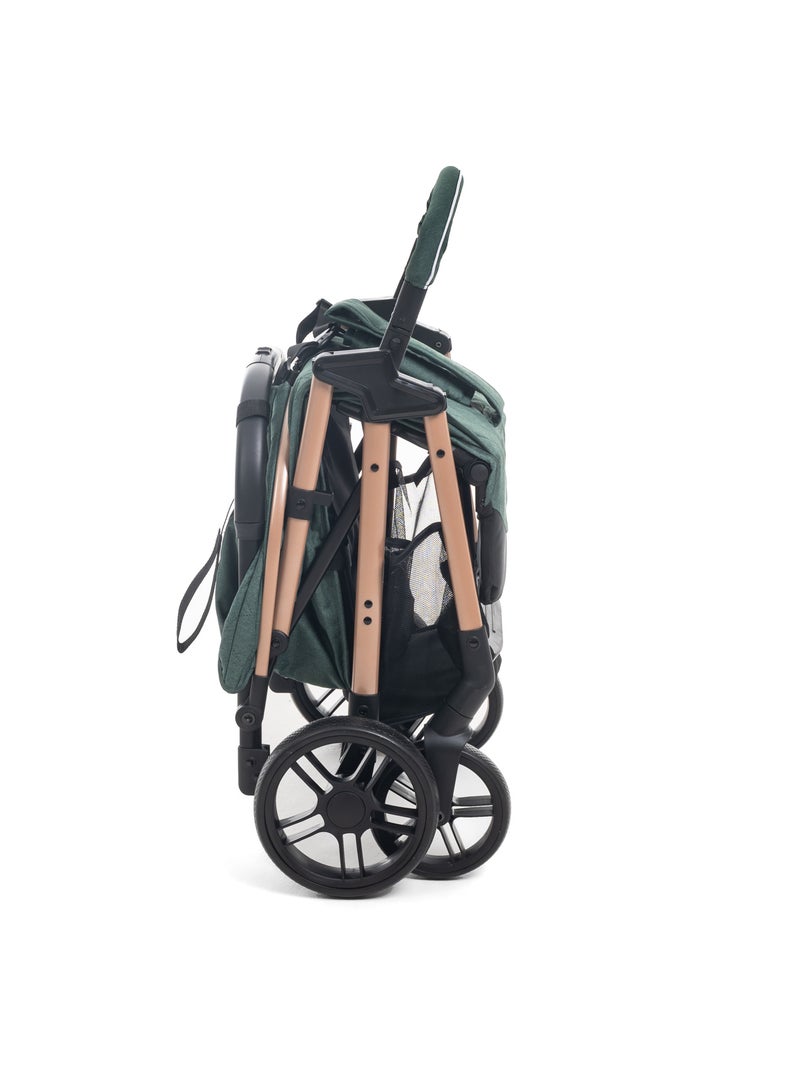 Bebelissimo - poussette bébé canne ultra compacte - noix Vert - Kiabi