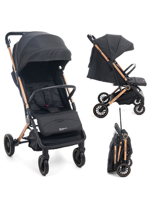 Bebelissimo - poussette bébé canne ultra compacte – guidon valise – lioni - Kiabi Bebelissimo - poussette bébé canne ultra compacte – guidon valise – lioni - Kiabi