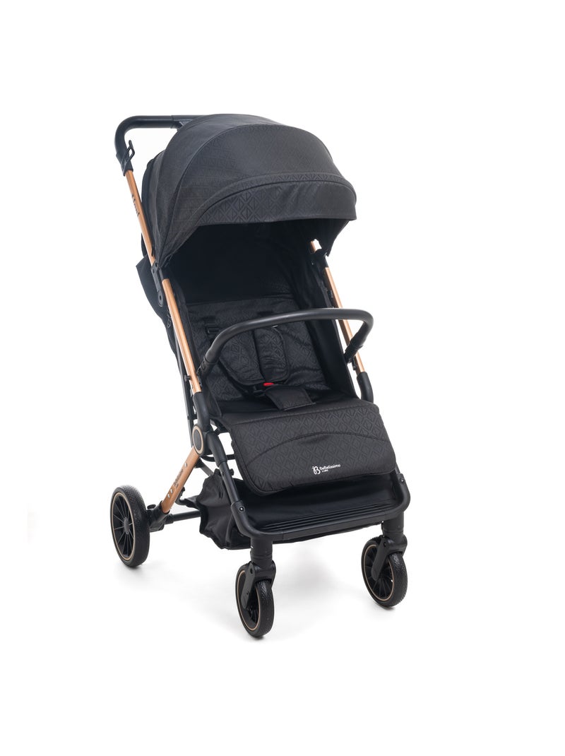Bebelissimo - poussette bébé canne ultra compacte – guidon valise – lioni Noir - Kiabi