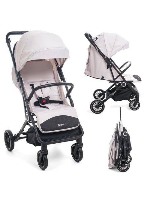 Bebelissimo - Poussette Bébé Canne Ultra Compacte – Légère – Lioni - beige - Kiabi Bebelissimo - Poussette Bébé Canne Ultra Compacte – Légère – Lioni - beige - Kiabi
