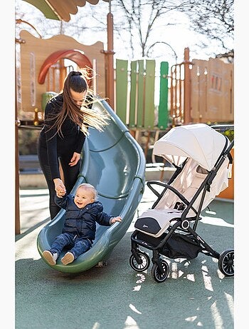 Bebelissimo - Poussette Bébé Canne Ultra Compacte – Légère – Lioni - beige