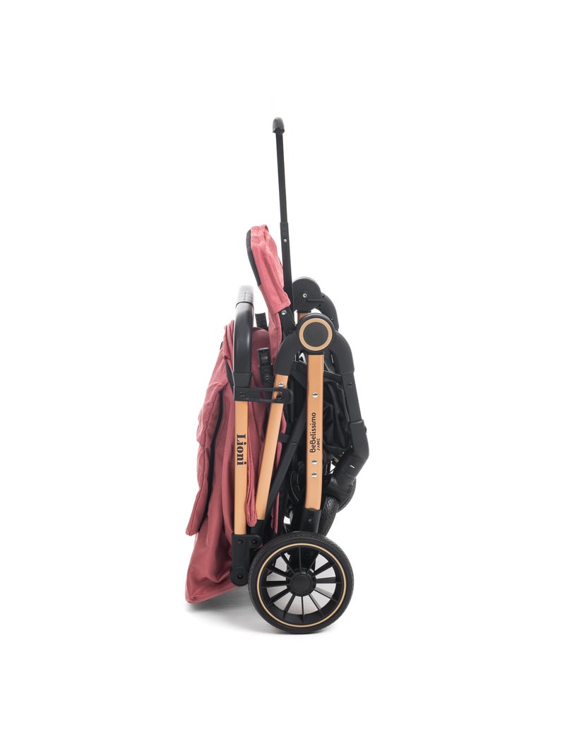 Bebelissimo - poussette bébé canne ultra compacte  – lioni Bordeaux - Kiabi