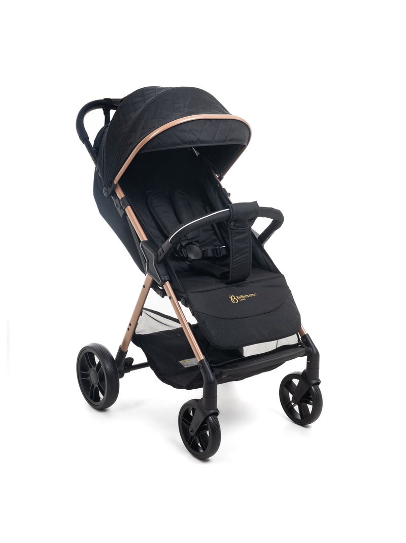 Bebelissimo - poussette bébé canne ultra compacte – noix - noir Noir - Kiabi