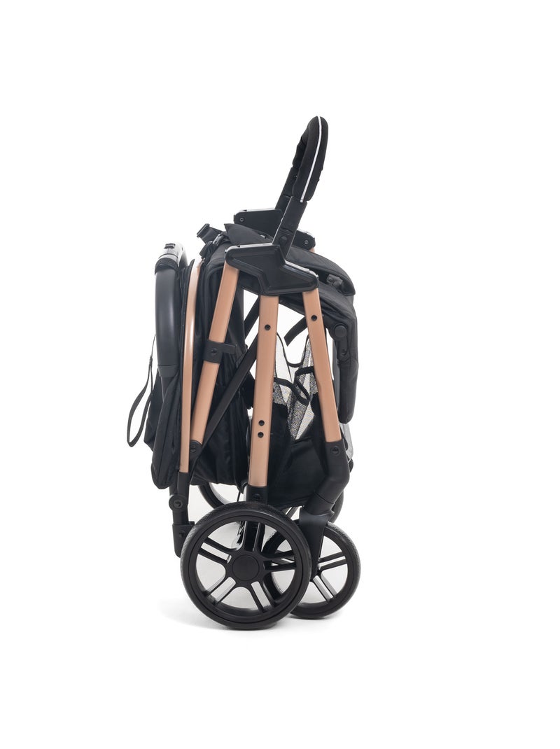 Bebelissimo - poussette bébé canne ultra compacte – noix - noir Noir - Kiabi