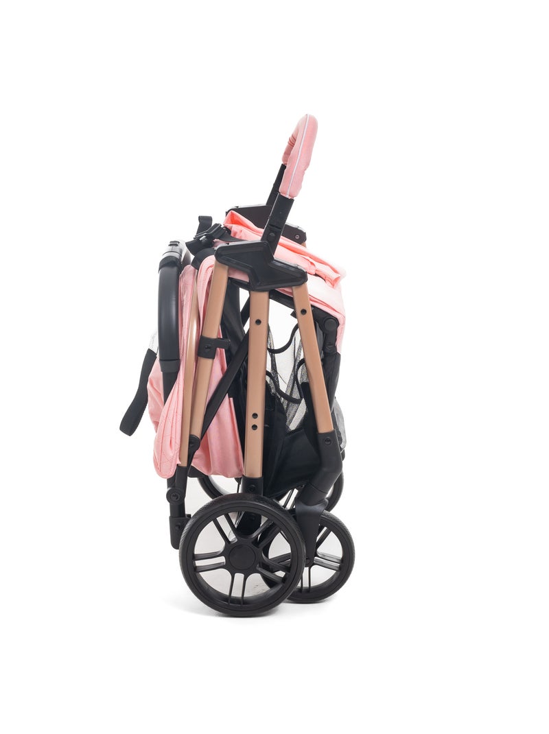 Bebelissimo - poussette bébé canne ultra compacte –  noix - rose Rose - Kiabi