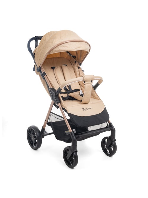 Bebelissimo - poussette bébé canne ultra compacte – noix - Kiabi Bebelissimo - poussette bébé canne ultra compacte – noix - Kiabi