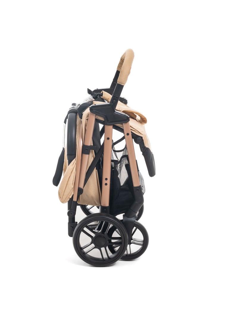 Bebelissimo - poussette bébé canne ultra compacte –  noix Beige - Kiabi