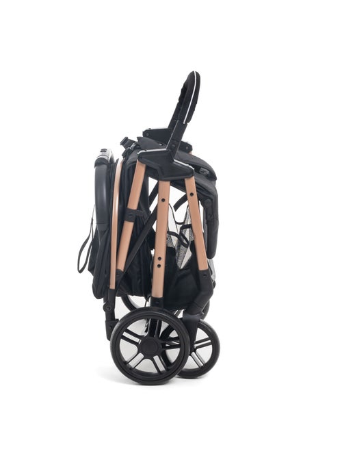 Bebelissimo - poussette bébé canne ultra compacte – noix - Kiabi Bebelissimo - poussette bébé canne ultra compacte – noix - Kiabi