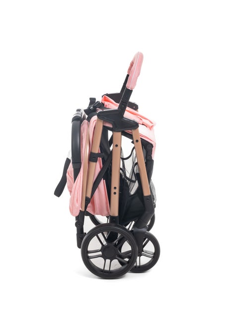 Bebelissimo - poussette bébé canne ultra compacte – noix - Kiabi Bebelissimo - poussette bébé canne ultra compacte – noix - Kiabi