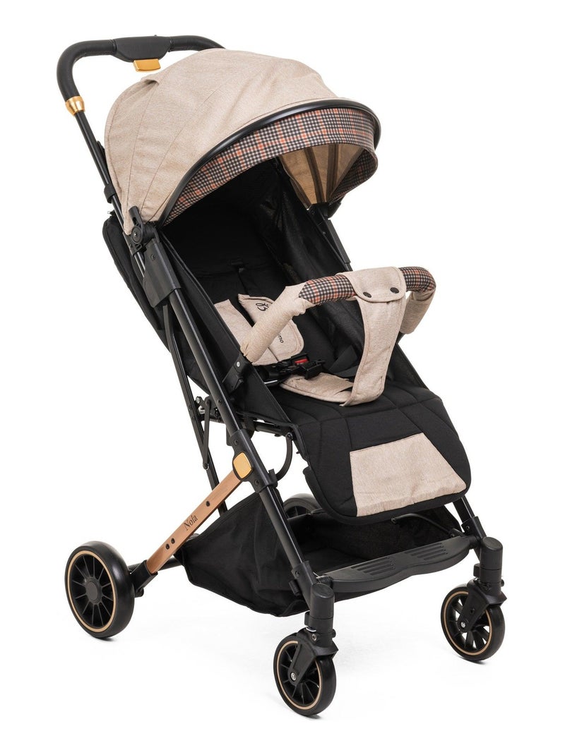 Bebelissimo - Poussette bébé Citadine Ultra Compacte - De 0 à 36 mois - Nola - beige Beige - Kiabi