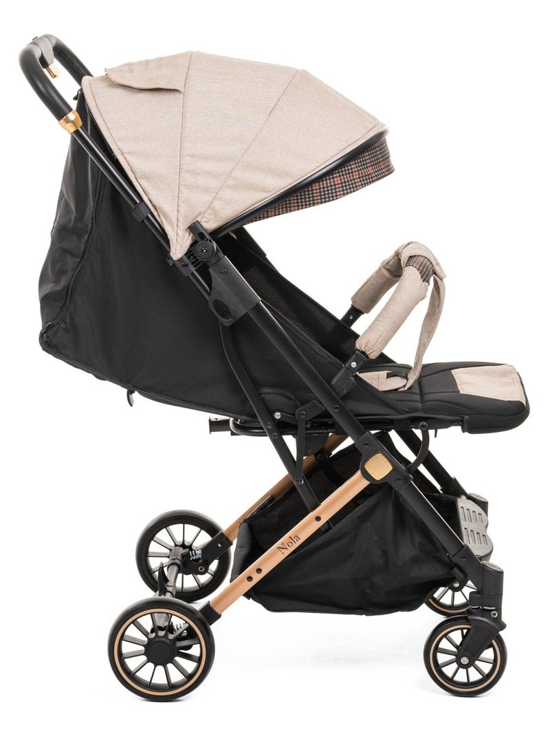 Bebelissimo - Poussette bébé Citadine Ultra Compacte - De 0 à 36 mois - Nola - beige Beige - Kiabi