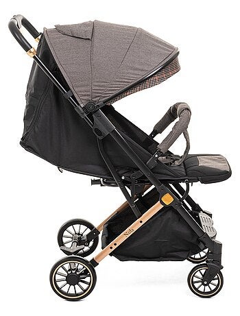Bebelissimo - Poussette bébé Citadine Ultra Compacte - De 0 à 36 mois - Nola - beige