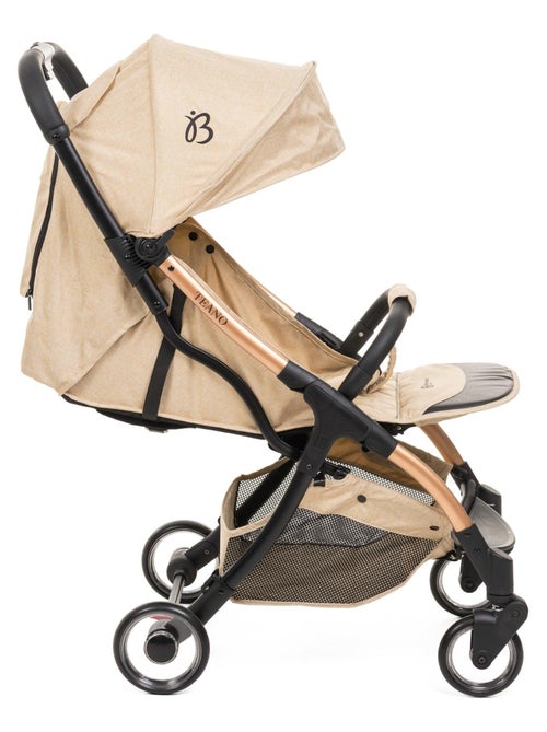Bebelissimo - Poussette bébé Citadine Ultra Compacte - De 0 à 36 mois - Teano - beige - Kiabi