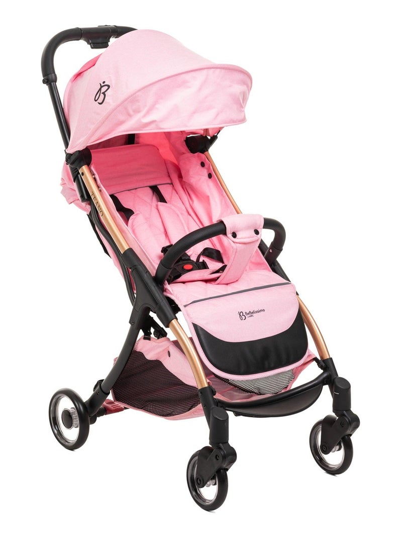 Bebelissimo - Poussette bébé Citadine Ultra Compacte - De 0 à 36 mois - Teano - rose Rose - Kiabi