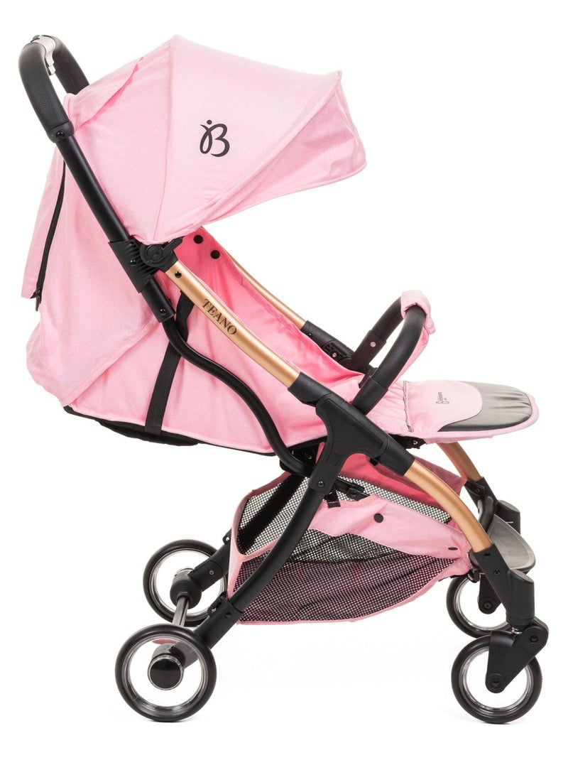 Bebelissimo - Poussette bébé Citadine Ultra Compacte - De 0 à 36 mois - Teano - rose Rose - Kiabi