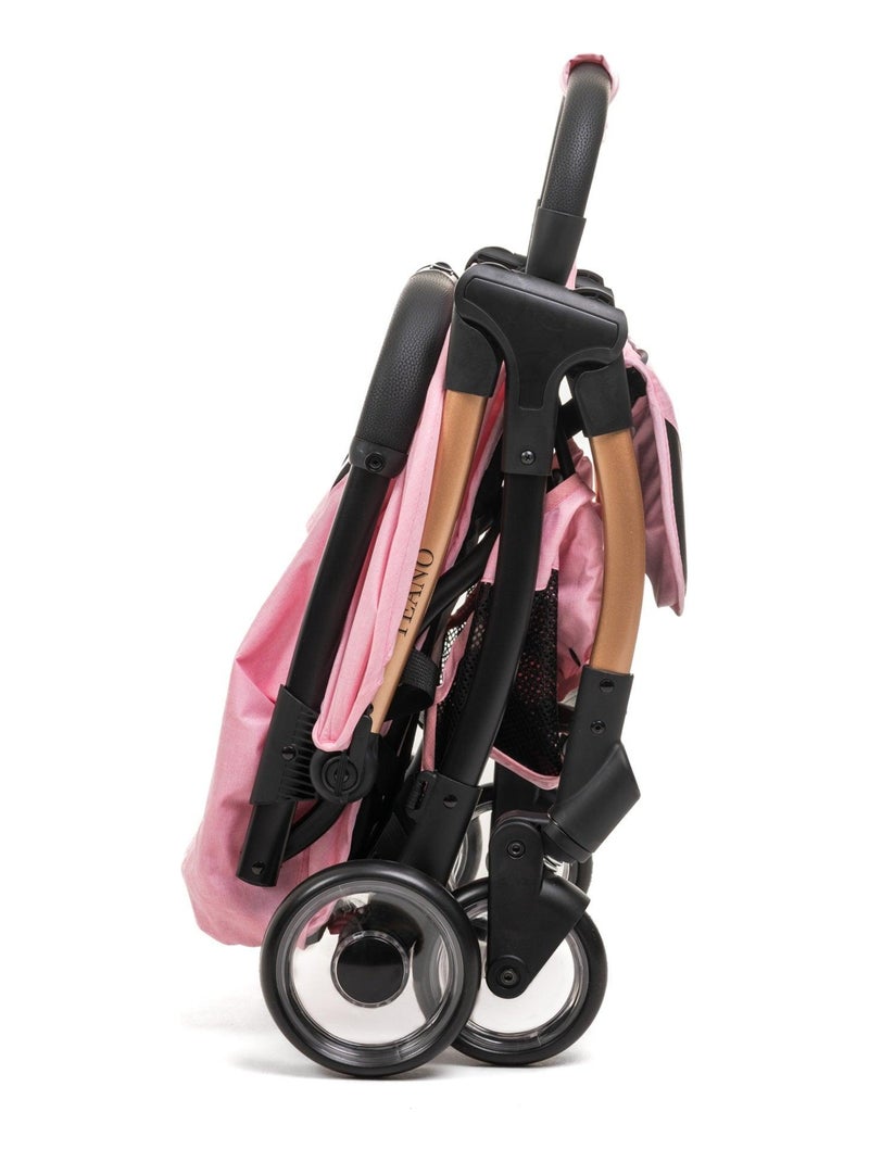 Bebelissimo - Poussette bébé Citadine Ultra Compacte - De 0 à 36 mois - Teano - rose Rose - Kiabi