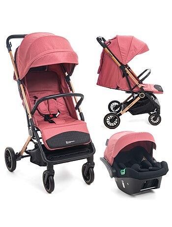 BEBELISSIMO - Poussette combinée duo 2 en 1 - siège auto 0+ Lioni - noir