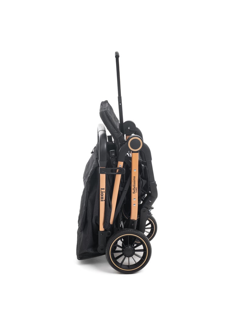 Bebelissimo - poussette combinée duo 2 en 1 - siège auto 0+ lioni Noir - Kiabi