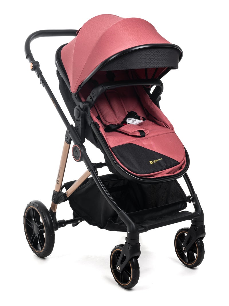 BEBELISSIMO - Poussette combinée trio 3 en 1 - siège auto - CAVO Bordeaux - Kiabi