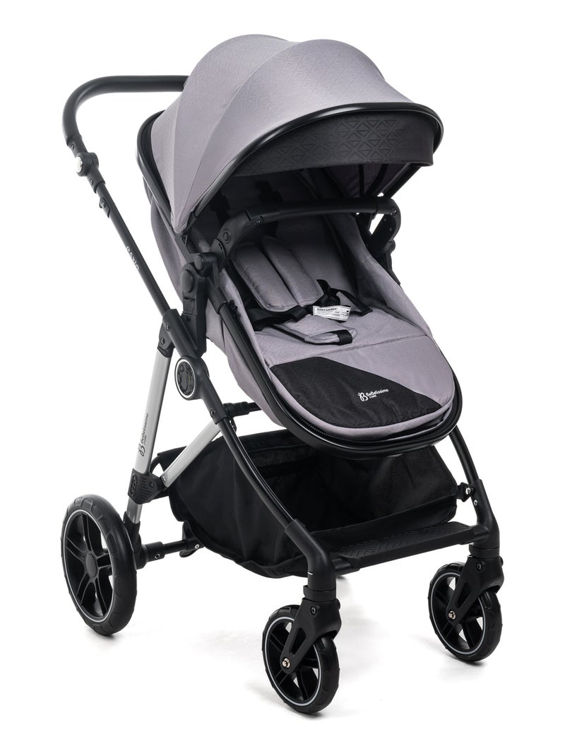BEBELISSIMO - Poussette combinée trio 3 en 1 - siège auto - CAVO Gris Gris - Kiabi