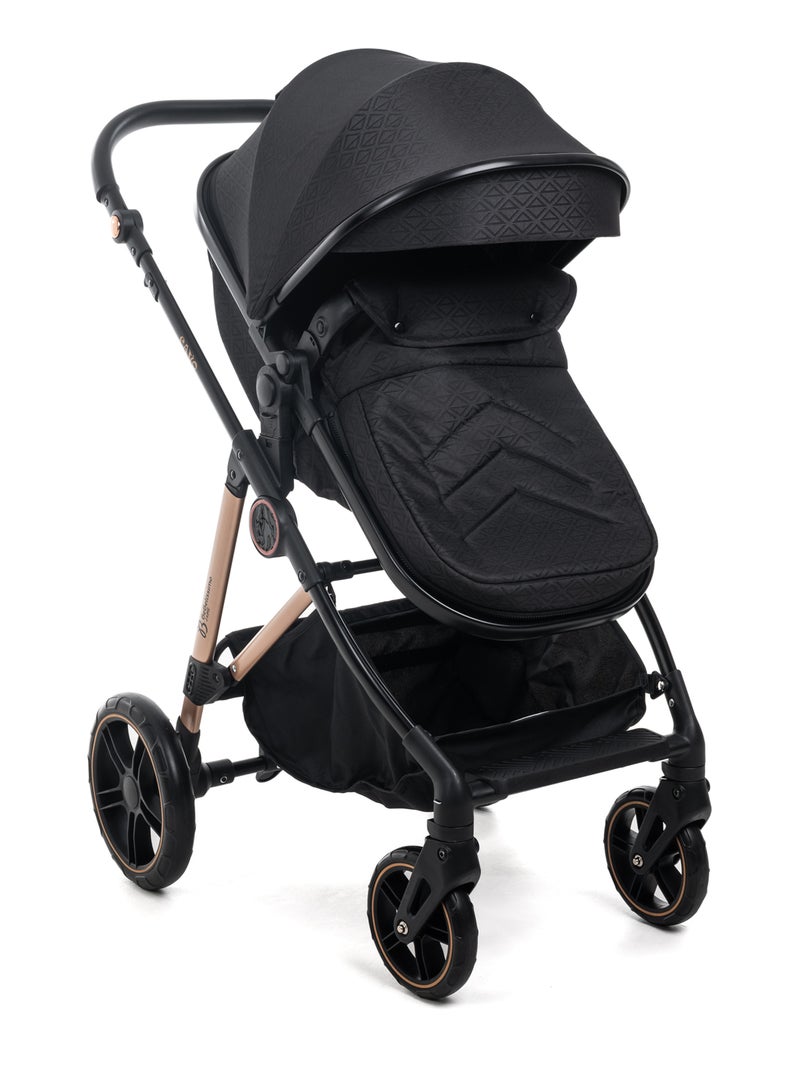 BEBELISSIMO - Poussette combinée trio 3 en 1 - siège auto - CAVO Noir - Kiabi