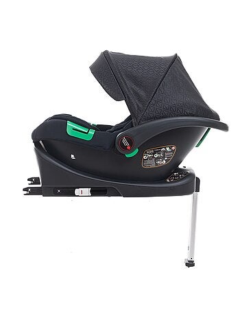 Bebelissimo - poussette combinée trio 3 en 1 - siège auto 0+ iris – base isofix - rose