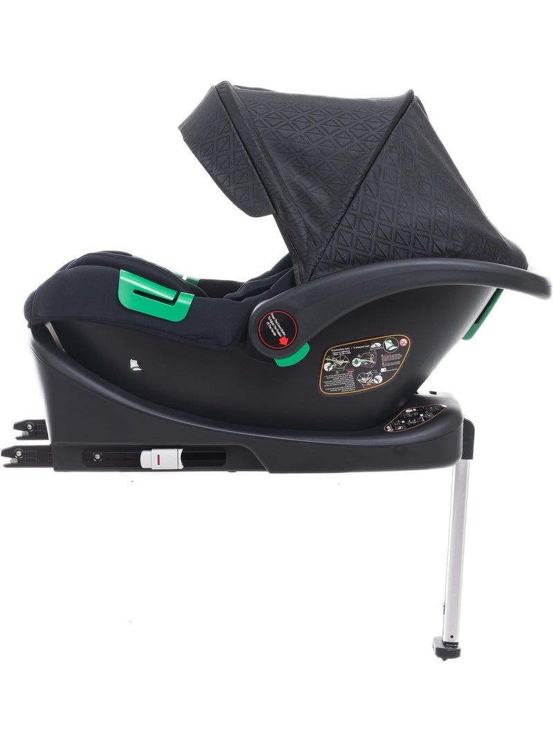 BEBELISSIMO - Poussette combinée trio 3 en 1 - siège auto 0+ IRIS – base Isofix Bordeaux - Kiabi