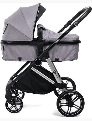 BEBELISSIMO - Poussette combinée trio 3 en 1 - siège auto 0+ IRIS – base Isofix