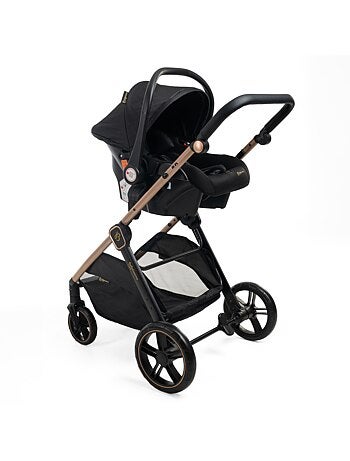 Bebelissimo - poussette combinée trio 3 en 1 - siège auto 0+ iris – base isofix
