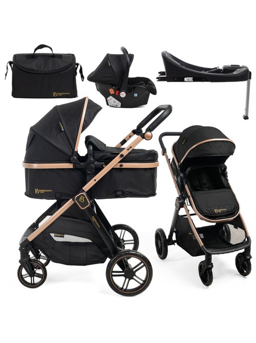 Bebelissimo - poussette combinée trio 3 en 1 - siège auto 0+ iris – base isofix - Kiabi Bebelissimo - poussette combinée trio 3 en 1 - siège auto 0+ iris – base isofix - Kiabi